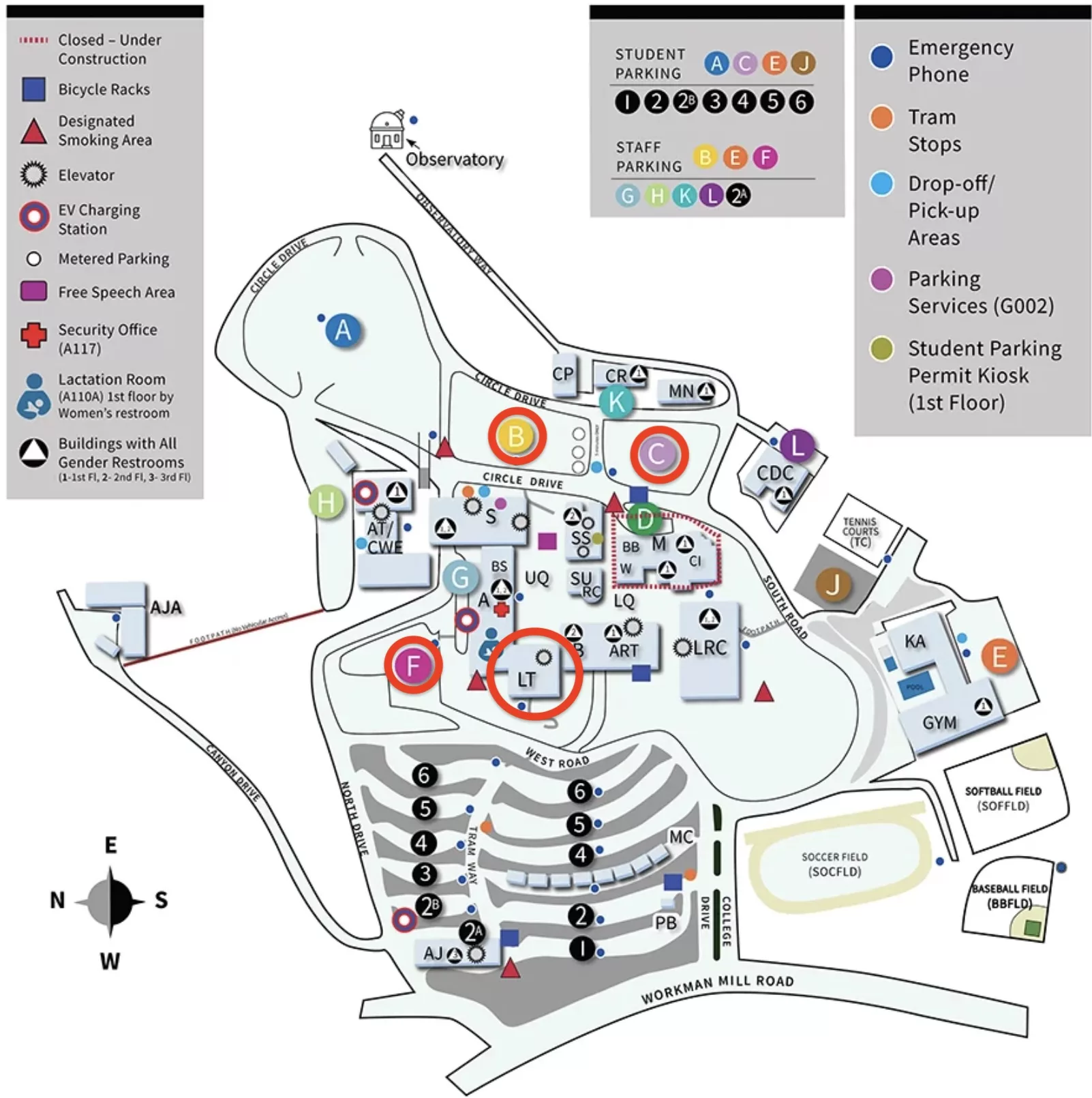 Rio Hondo Parking Map - L Tower